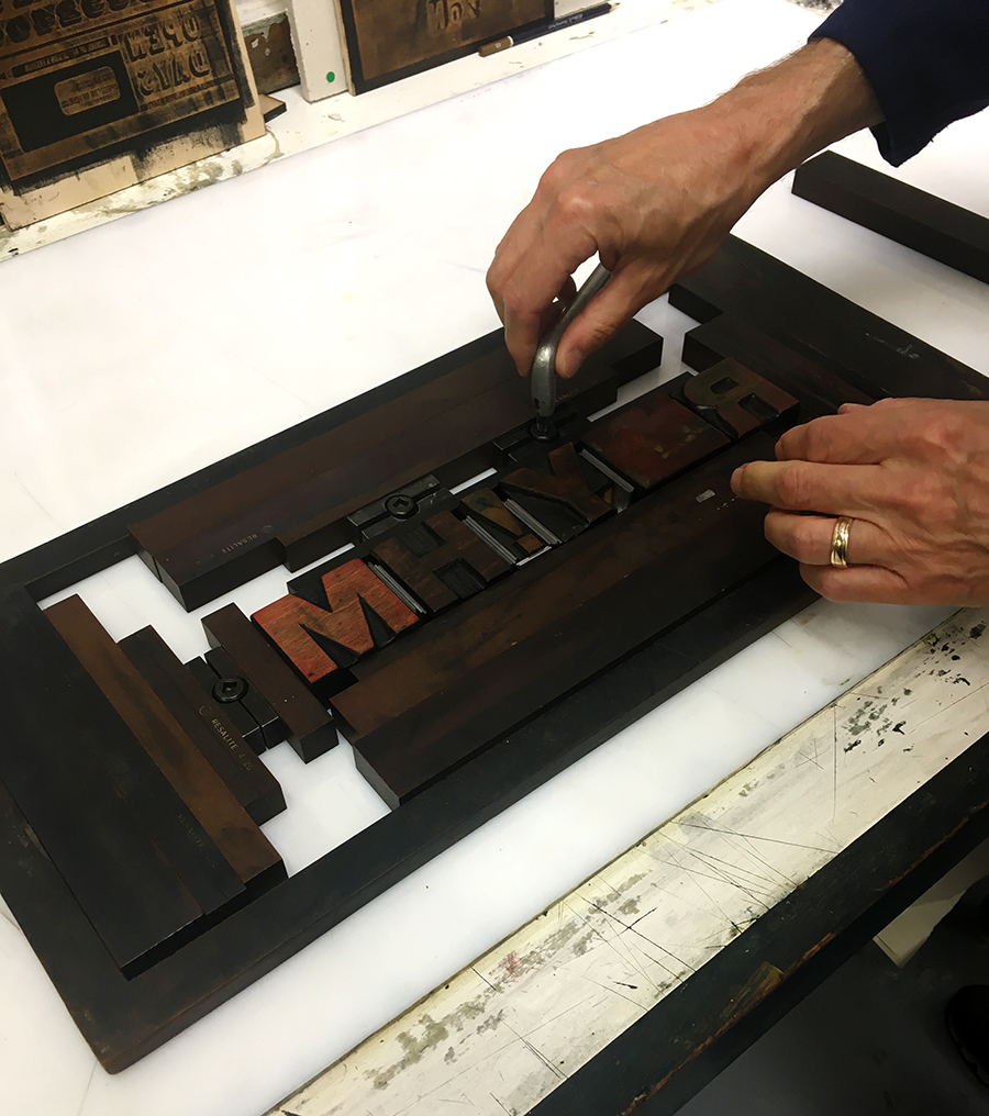 Creative Letterpress with David Armes at Artlab CPS 2018, Masters