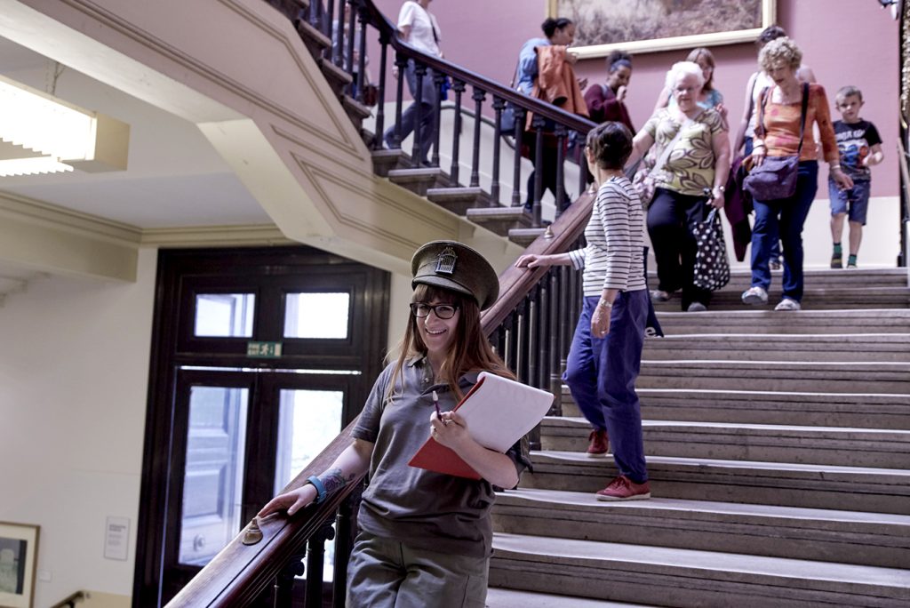 Steph Cottle Art Zoo, Zoo Keeper, by Jane Elizabeth Bennett at the Harris Preston 2018 Images from the Art Zoo, Installation