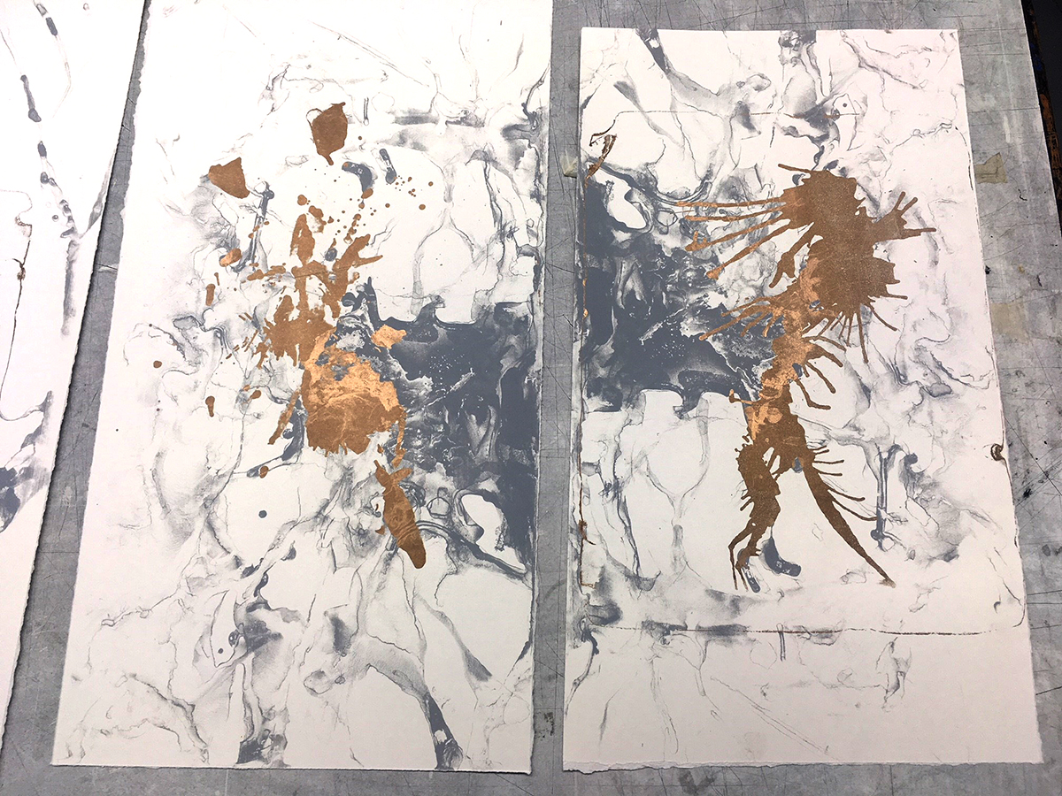 Lithography and Screenprint, 2018, Jane Elizabeth Bennett, August Artistic Experimentation